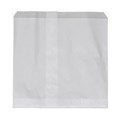BAG GLASSINE BAG 1W 1 WIDE SQUARE 165MM X 185MM WHITE 500PK