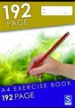 EXERCISE BOOK 8MM FEINT RULED SECTION STAPLED E819 A4 192 PAGE 