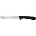 KNIFE STEAK CUTLERY 120MM STAINLESS STEEL BLADE HANDLE BLACK 12PK