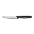 KNIFE STEAK  TOMATO VICTORINOX NYLON HANDLE ROUND POINT WAVY  SERATED EDGE BLADE 110MM STAINLESS STEEL BLACK