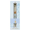 DISNEY GIFT PEN ARTLINE SIGNATURE METAL BARREL WITH CINDERELLA IMAGE  GLITTER UPPER RETRACTABLE LIGHT BLUE