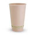 COFFEE HOT CUP BAMBOO DOUBLE WALL 16OZ KRAFT BROWN EACH25 PACK500