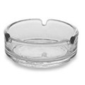 ASHTRAY GLASS ROUND 107MM CLEAR