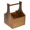 CADDY CUTLERY  NAPKIN  CONDIMENTS 140MM X 140MM X 200MM WOOD