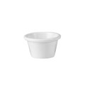 RAMEKIN SMOOTH DIPPING BOWL 90ML WHITE MELAMINE