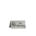 NO SMOKING SIGNS AFRAME100MM X 43MM STAINLESS STEEL 