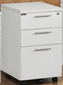 STELLA SW14 LOCKING MOBILE PEDESTAL 2 BOX DRAWER 1 FILE DRAWER WHITE 415W X 500D X 675H