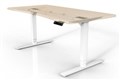 DESK SITSTAND 2 LEG VERTILIFT WHITE FRAME ONLY
