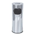 BIN CIGARETTE BUTT BIN WASTE ASH LITTER WITH WASTE COMPARTMENT 600MM X 250MM STAINLESS STEEL