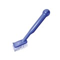 DISH BRUSH NYLON ECONOMY BLUE HANDLE RECTANGLE