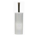 TOILET BRUSH AND TIDY SET 365MM X 95MM ENCLOSED POLYCARBONATE WHITE