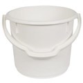 BUCKET ROUND WITH HANDLE 22L WHITE NO LID