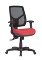 STYLE ERGONOMICS CHELSEA MESH BACK CHAIR FABRIC JAZZ MIDNIGHT WITH ARMS