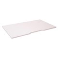 DESK TABLE TOP DELUXE RAPID INFINITY SCALLOPED TOP ONLY 1500W X 750MMD NATURAL WHITE