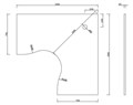 DESK TOP WORKSATION DELUXE CORNER WORK TOP ONLY 1500MM X 1500MM X 750MM NATURAL WHITE