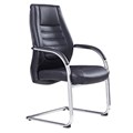 CHAIR STYLE ERGONOMICS BOSTON VISITOR IN BLACK PU