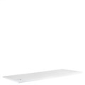 YS DESK TOP ONLY 1800MM X 750MM WITH CABLE HOLES WHITE