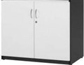 CUPBOARD CABINET OXLEY STORAGE 900W X 450D X 900MMH WHITE IRONSTONE