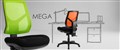 STYLE ERGONOMICS MEGA 3 LEVER MESH BACK CHAIR LOOP RED SEAT HOT JAZZ MESH