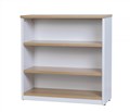 BOOKCASE SHELVING OXLEY 3 SHELF 900X315X900MM OAK  WHITE