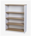 BOOKCASE SHELVING OXLEY BC12 4 SHELVES 1200 X 315 X 900MM OAK  WHITE