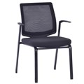 MATIC REA MESH BACK CHAIR WITH ARMS BLACK