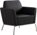 STYLE ERGONOMICS R8 JADEN1 SOFT SEATING BLACK PU LOUNGE