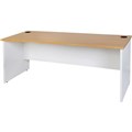 OXLEY STUDENT DESK 1200W X 600D X 730MMH OAK  WHITE NO DRAWERS