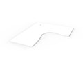 DESK TOP WORKSATION DELUXE CORNER WORK TOP ONLY 1800MM X 1500MM X 750MM NATURAL WHITE
