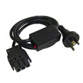 CABLE BASKET STARTER 3M WITH 10AMP 3 PIN PLUG BLACK
