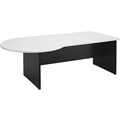DESK OXLEY P END 2100 X 1050 X 730MM OAKWHITE