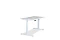 DESK SITSTAND 2 LEG VERTILIFT WHITE FRAME WHITE TOP 1800W X 750MMD WITH SCALLOP