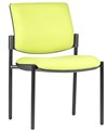 CHAIR STYLE ERGONOMICS MAXI 4 LEG BLACK FRAME VISITOR WITHOUT ARMS