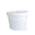 BUCKET FOOD GRADE TAMPER EVIDENT FOOD PAIL  LID 2L WHITE