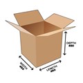 SHIPPING  MOVING  PACKING CARTON BOX 91L RATED TO HOLD 25KG 450MM L X 450MMW X 450H KRAFT BROWN