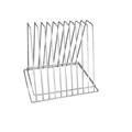 RACK CUTTING CHOPPING BOARD RACK 10 SLOT CHROME