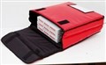 PIZZA BAG INSULATED CARRIES 2 PIZZAS 500MM X 500MM X 100MM RED 