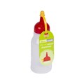 SQUEEZE BOTTLE WITH SLIDE AWAY STOPPER 250ML CLEAR