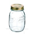 GLASS BOTTLE  JAR 500ML QUATTRO STAGIONI WITH SCREW TOP LID