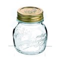 GLASS BOTTLE  JAR 150ML QUATTRO STAGIONI WITH SCREW TOP LID