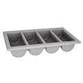 CUTLERY TRAY 4 COMPARTMENTS PLASTIC 530MM X 325MM X100MM GREY
