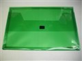 DOCUMENT WALLET PLASTIC WITH VELCRO FOOLSCAP 399 GREEN 
