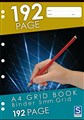 GRID BINDER BOOK GNS 5MM A4 192 PAGES EACH1 PACK10