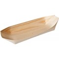 OVAL BOAT BIOWOOD 170MM X 85MM CREAM 50PK