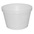 FOAM SOUP CUP CONTAINER 16OZ 473ML WHITE EACH50 PACK500 WITH LIDS