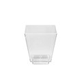 MINI TAPERED TAPER DISH PLASTIC 44MM X 44MM X 50MM 58ML CLEAR EACH100 PACK1500