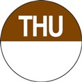 FOOD GRADE LABEL ROLL 24MM ROUND THURSDAY 1000PK