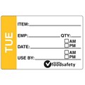 LABEL PREPARATION REMOVABLE 49MM X 75MM TUESDAY 250PK