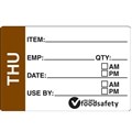 LABEL PREPARATION REMOVABLE 49MM X 75MM THURSDAY 250PK