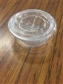 LID TO SUIT PORTION CONTAINER SQUAT PLASTIC CLEAR PET 15ML 05OZ 125PK